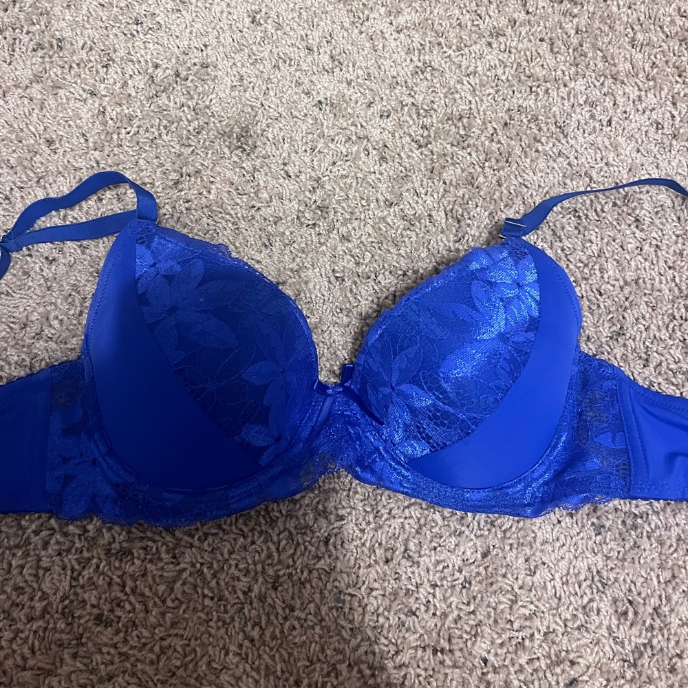 Royal Blue Lace Bra